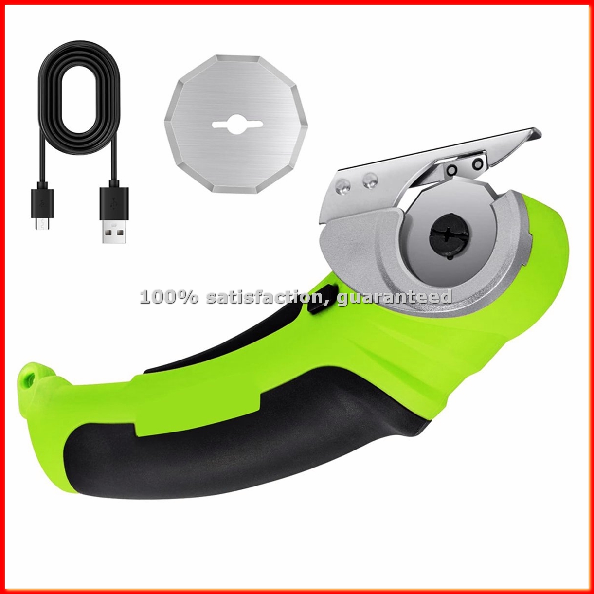 Rotary Cutter Fabric - コードレス電動布切りハサミ、パワーロータリーカッター、段ボール用強力ハサミ、充電式裁縫用ハサミ-A51M