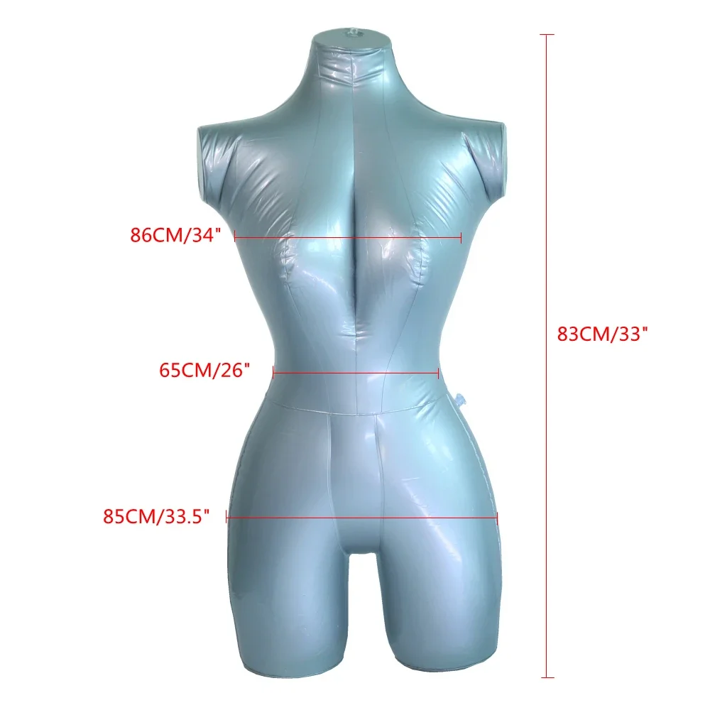 Dress Form Mannequin - 1ピース インフレータブル 女性トルソー トップ 女性マネキン ショップウィンドウ