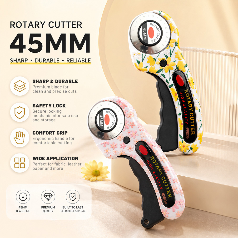 Rotary Cutter Fabric - ロータリーカッター 45mm カードペーパー ソーイング キルティング ローラー