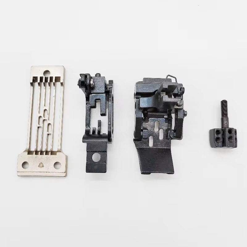 Textile Sewing Machines - B928 1/4インチ工業用ミシン針板送り歯押え板セット ブラザーDA-9280 3針ミシン部品用