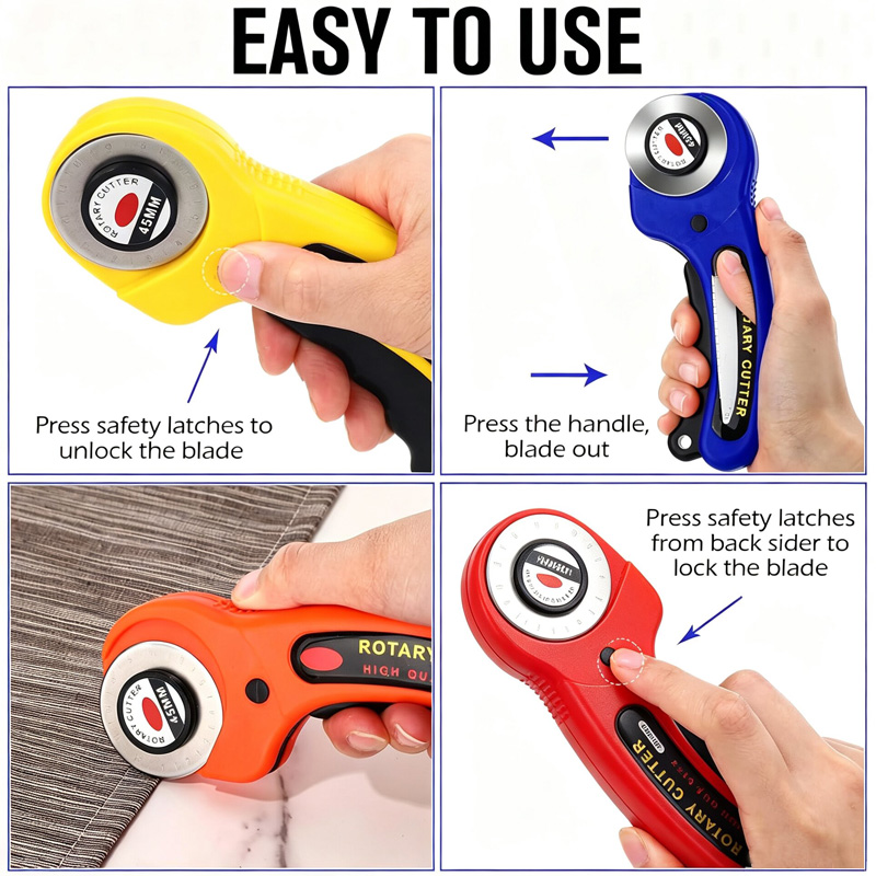 生地ロータリーカッター 45 ミリメートルブレードカード紙縫 - Rotary Cutter Fabric のレビューと価格