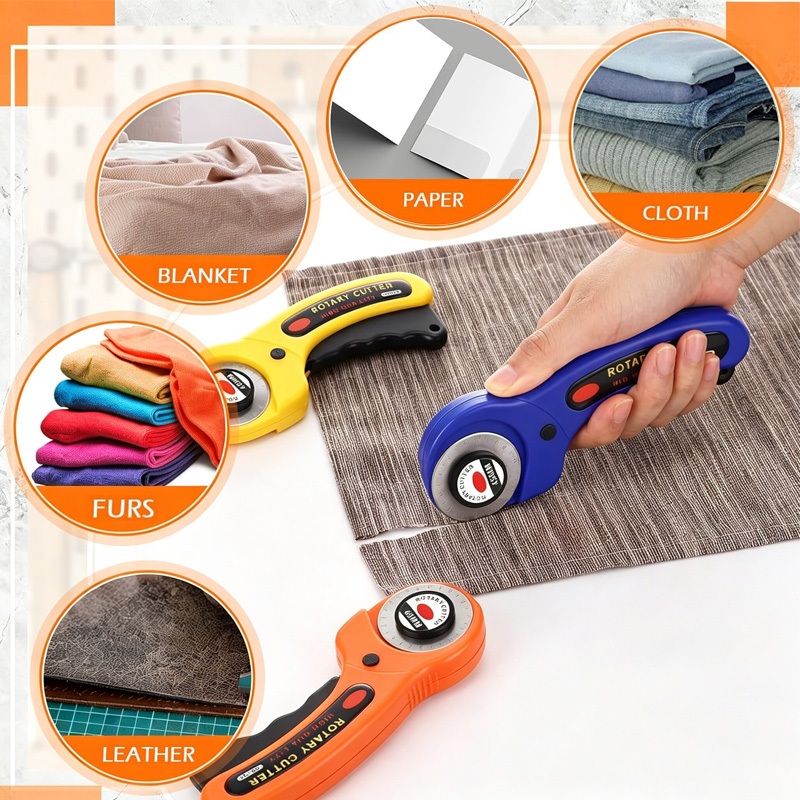 生地ロータリーカッター 45 ミリメートルブレードカード紙縫 - Rotary Cutter Fabric のレビューと価格