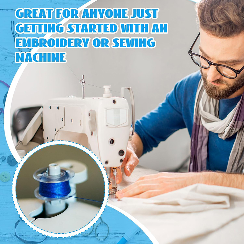 25個入り 家庭用ミシン用ボトムスレッドボビンセット 裁縫ア - Sewing Machine Yarn のレビューと価格