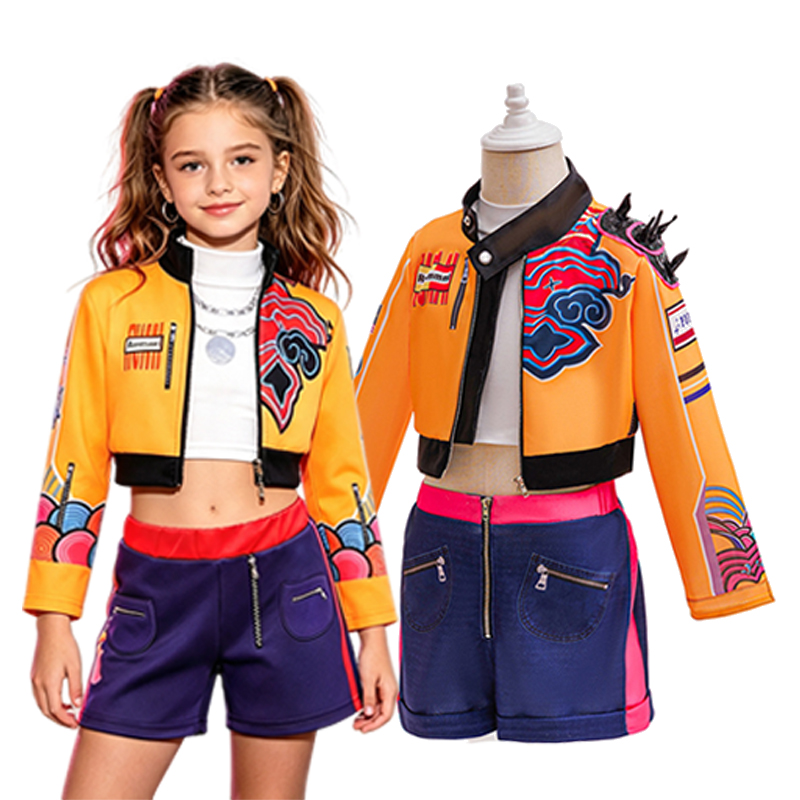 キッズガールズストリートスタイルファンシーコスプレキット 3 - Sewing Jackets のレビューと価格