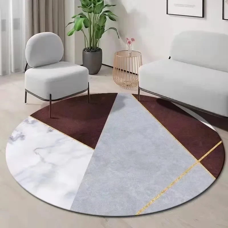 ~O~モダンなカラーブロックデザインの幾何学模様ラウンドラグ - Century Textile & Sewing Supply のレビューと価格
