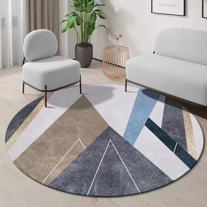 ~O~モダンなカラーブロックデザインの幾何学模様ラウンドラグ - Century Textile & Sewing Supply のレビューと価格