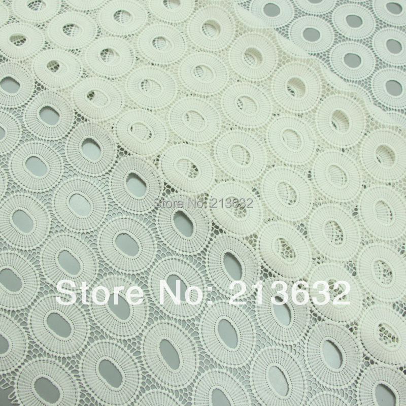 高級ホワイト生地刺繍アイレット刺繍レース生地高品質香水ウェデ - Sewing Eyelet Fabric のレビューと価格