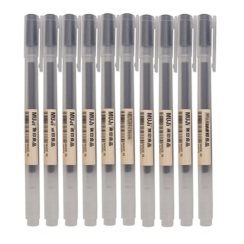 6/8 ピース/セットかわいい MUJIs ゲルペン黒/赤/ - Muji Stationery Gel Pen のレビューと価格