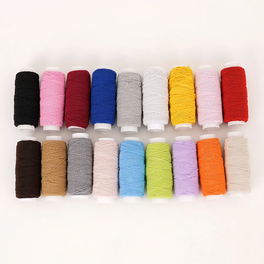 18色 0.6mm 極細弾性糸 高伸縮 20m ミシンボビン - Sewing Machine Yarn のレビューと価格
