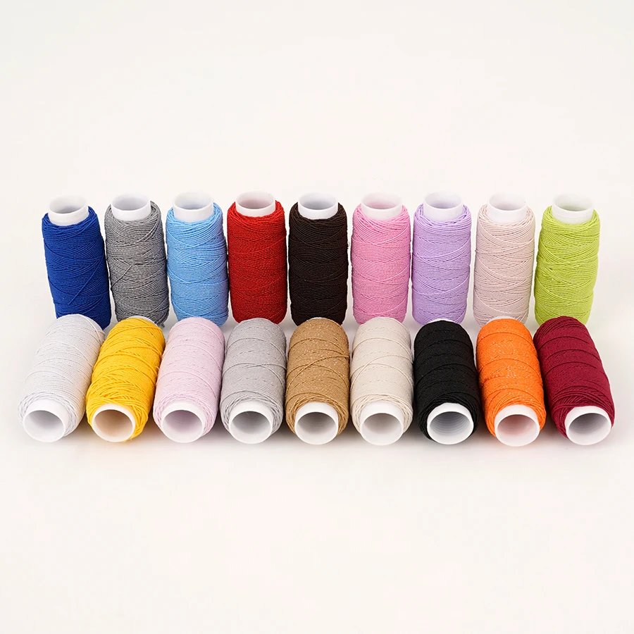 18色 0.6mm 極細弾性糸 高伸縮 20m ミシンボビン - Sewing Machine Yarn のレビューと価格