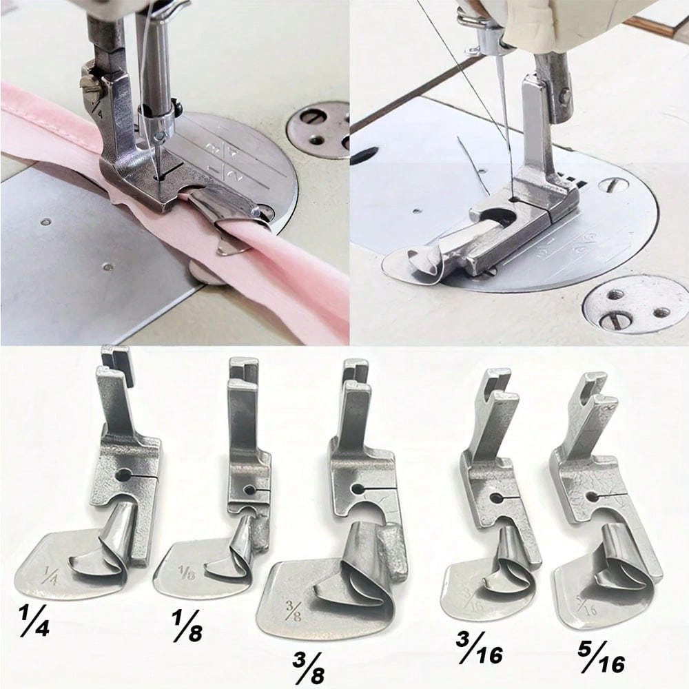 1個入り 工業用ミシン 曲線ヘミングフット 1/8インチ、3 - Industrial Textile Sewing Machine のレビューと価格