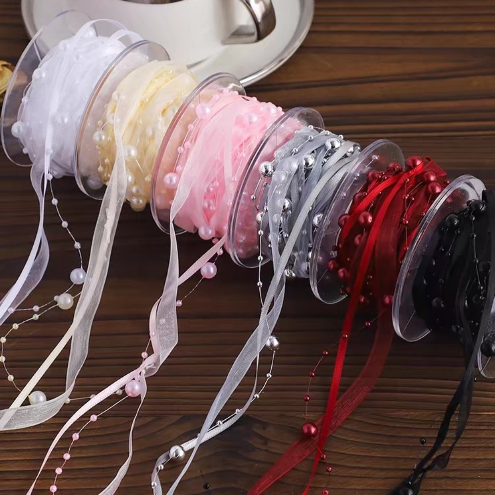 新商品 1ロール 4.5m ビーズ糸 花屋用品 ギフトラッピ - Sewing Roll のレビューと価格