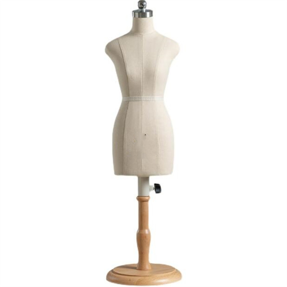 胴体木製縫製服ダミーテーラーマネキンボディ女性、1/2マネキ - Dress Form Mannequin のレビューと価格