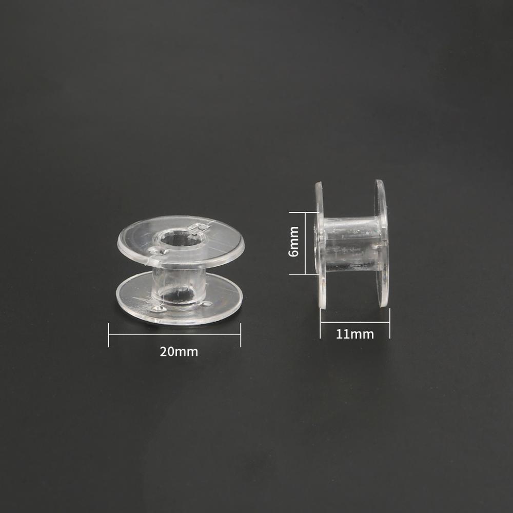 10 個鉄金属ボビンスプール縫製クラフトツール透明プラスチッ - Sewing Machine Yarn のレビューと価格