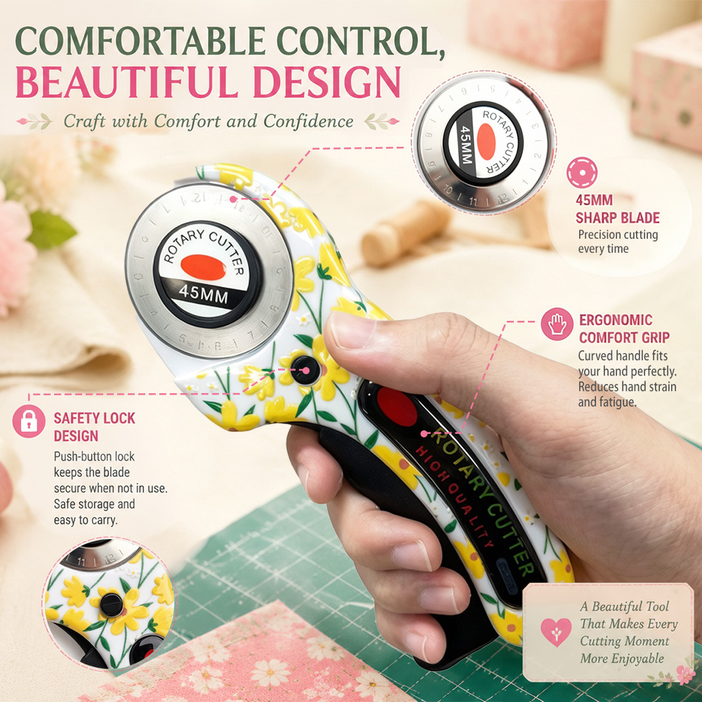 ロータリーカッター 45mm カードペーパー ソーイング キ - Rotary Cutter Fabric のレビューと価格