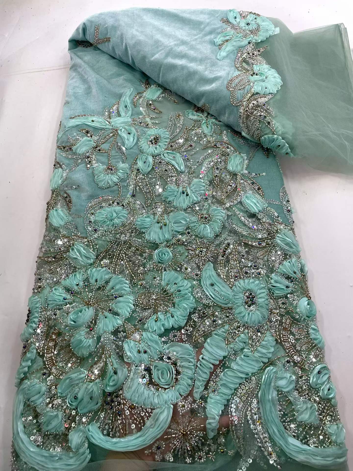 アフリカンスパンコールベルベットレース生地 ナイジェリア産フ - Sewing Velvet Fabric のレビューと価格