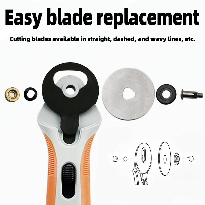 45mmロータリーカッター、布地切断ローラーナイフ、滑り止め - Rotary Cutter Fabric のレビューと価格