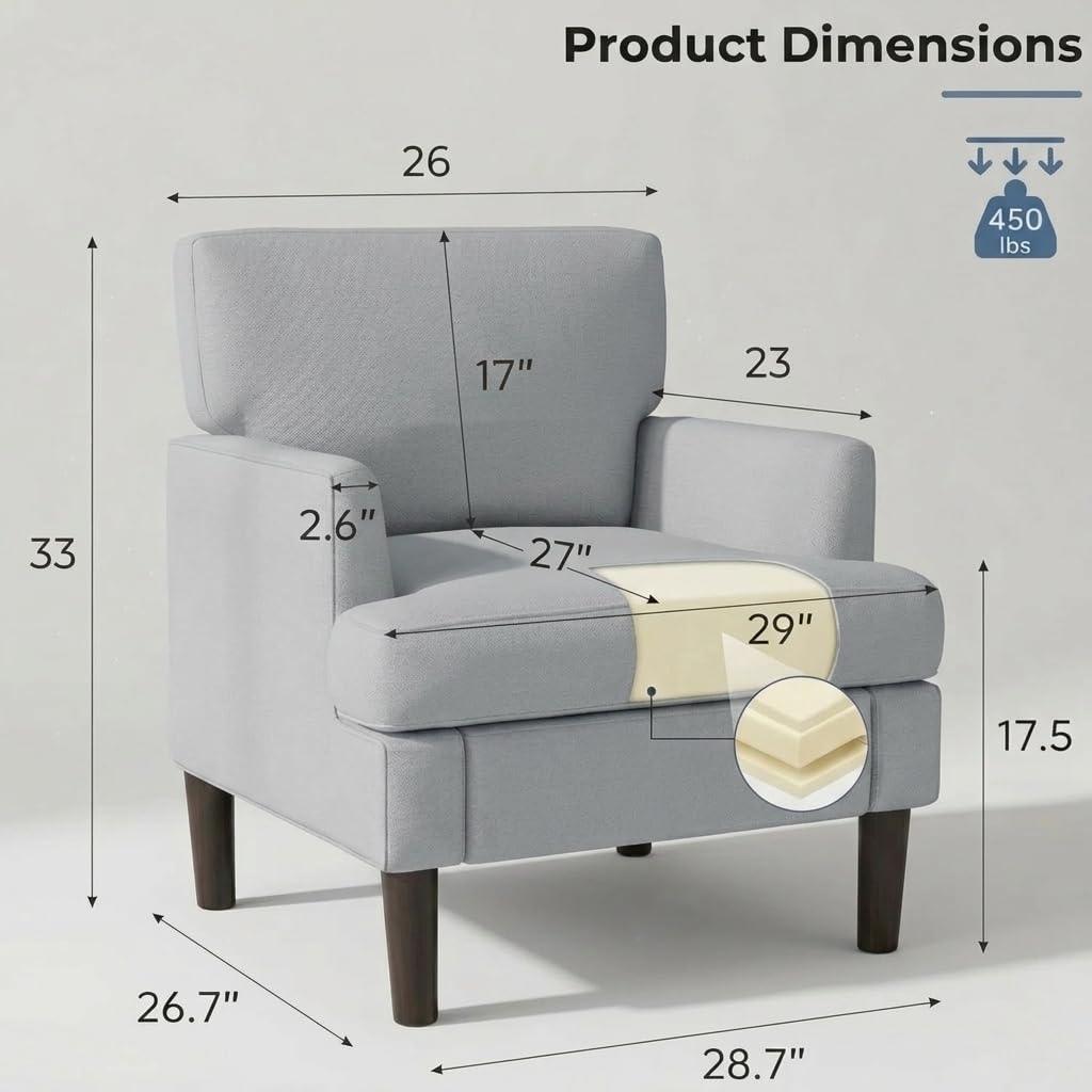 # アクセントチェアセット ミッドセンチュリーの快適な布張り - Century Textile & Sewing Supply のレビューと価格