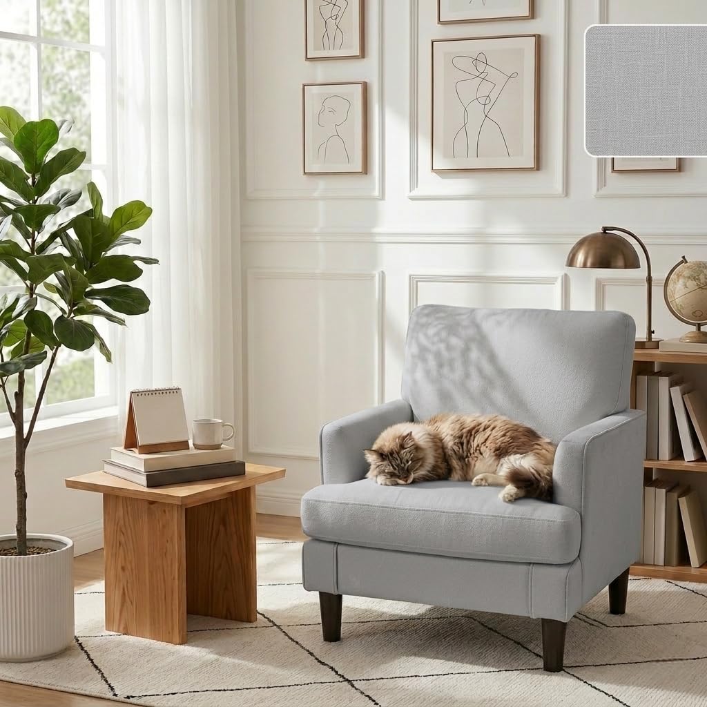 # アクセントチェアセット ミッドセンチュリーの快適な布張り - Century Textile & Sewing Supply のレビューと価格