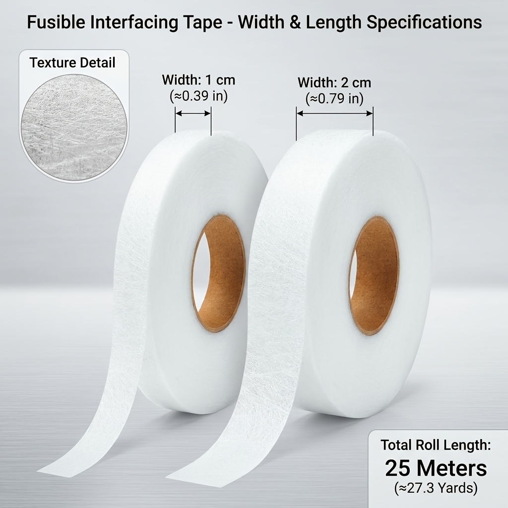 2ロール アイロン接着ヘムテープ 縫い付け不要のヘムテープ  - Hem Tape Fusible のレビューと価格