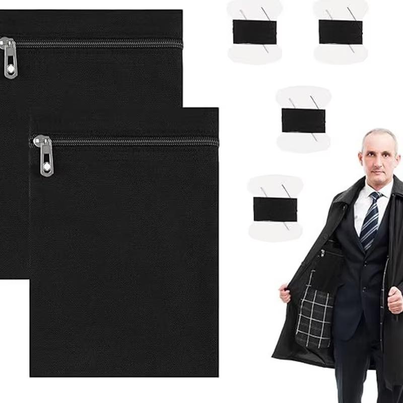 縫い付け式サイド隠しポケット ジッパー付き 防水・防犯インナ - Sewing Jackets のレビューと価格
