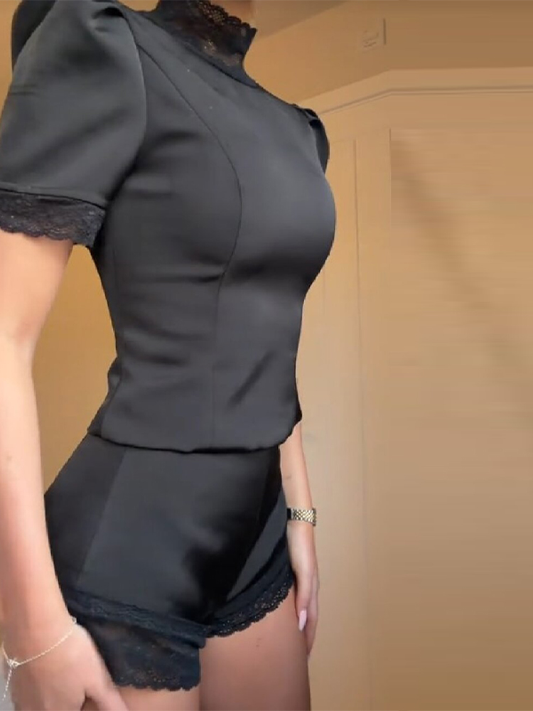 新作サテンレースエッジトップショートセット レディース ハイ - Shoulder Pad Set In のレビューと価格